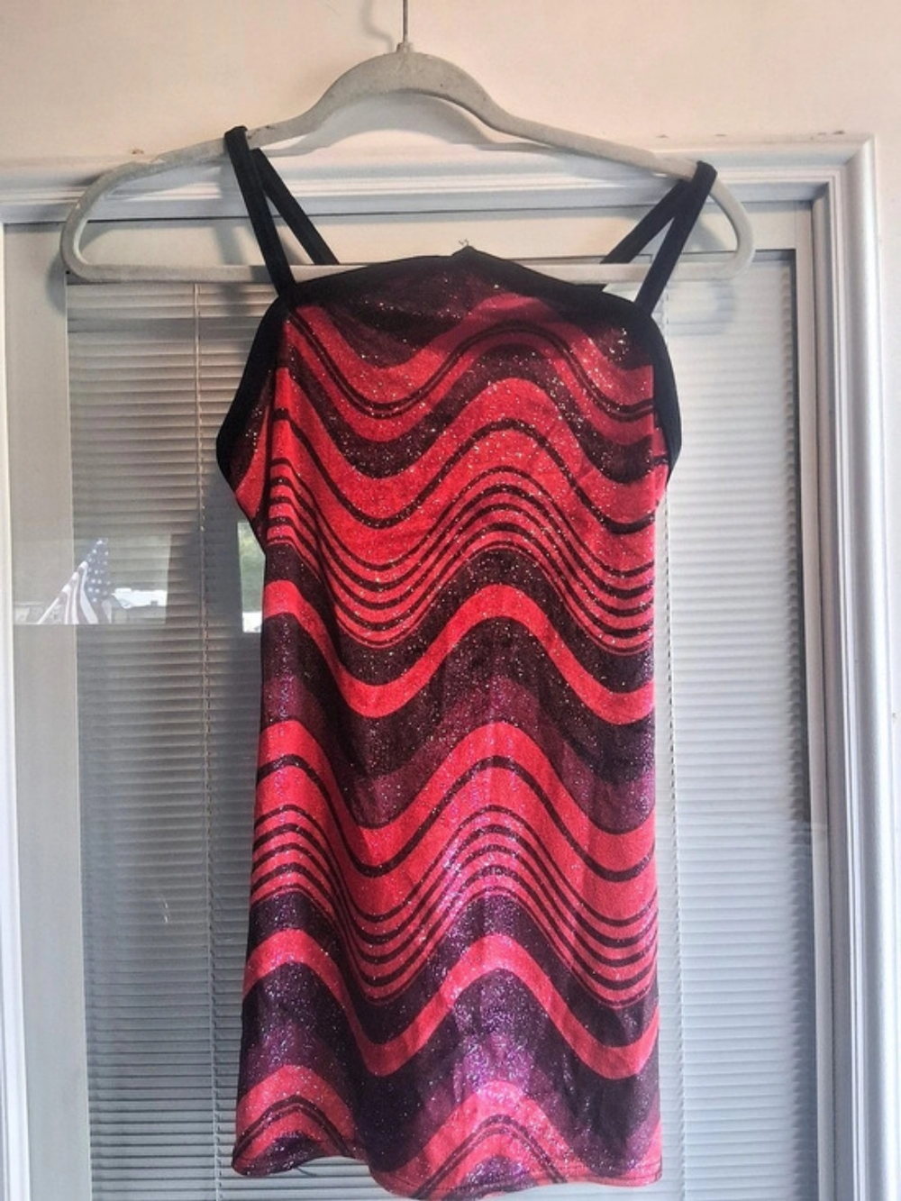 Curtain Call Costumes J6871 Glitter Wave Mini Dress Size Medium